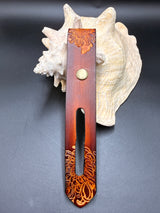 Stamped Leather Parasol Handle Harness- Floral