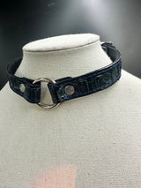 Stamped Leather Bondage Gear - Day Collar