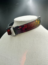 Stamped Leather Bondage Gear - Day Collar