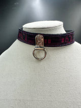 Stamped Leather Bondage Gear - Day Collar