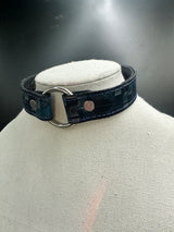 Stamped Leather Bondage Gear - Day Collar