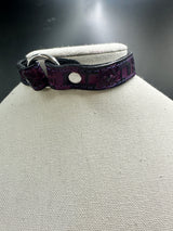 Stamped Leather Bondage Gear - Day Collar