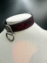 Stamped Leather Bondage Gear - Day Collar