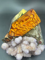 Stamped Leather Luggage Tag-Large