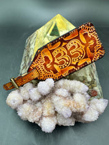 Stamped Leather Luggage Tag-Large