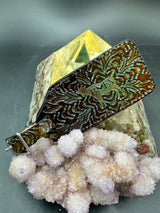 Stamped Leather Luggage Tag-Large