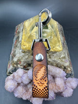 Stamped Leather Accessory Clip - Stealie