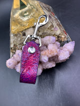 Stamped Leather Accessory Clip - Grateful Bolt