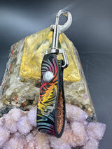 Stamped Leather Accessory Clip - Stealie