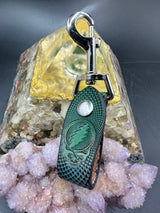 Stamped Leather Accessory Clip - Stealie