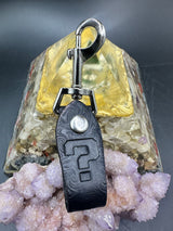 Stamped Leather Accessory Clip - Tipper