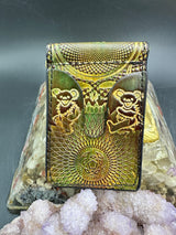 Stamped Leather Money Clips Wallet - Grateful