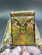 Stamped Leather Money Clips Wallet - Grateful