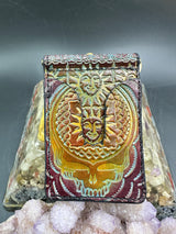 Stamped Leather Money Clips Wallet - Grateful