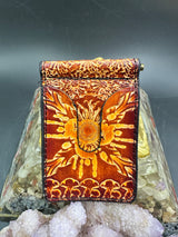 Stamped Leather Money Clips Wallet - Grateful