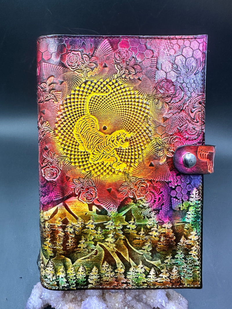 Stamped Leather Journal - Grateful