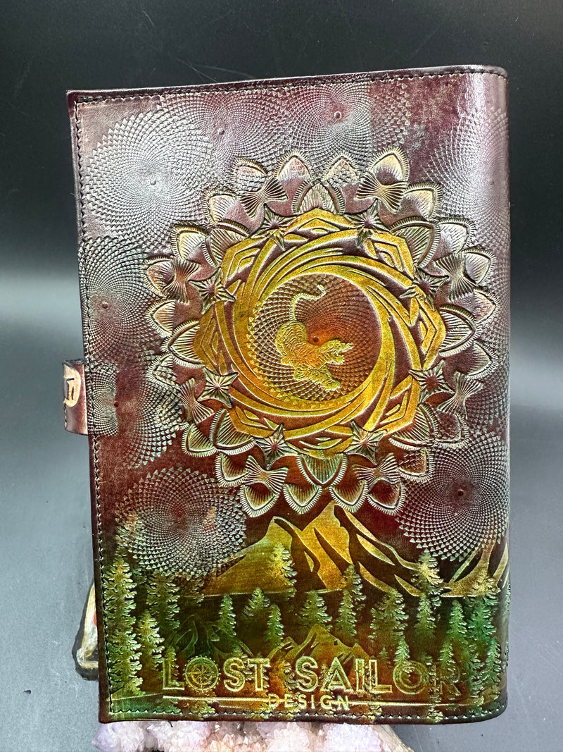 Stamped Leather Journal - Grateful