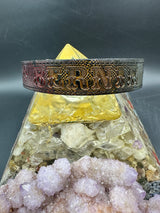 Stamped Leather Dog Collar - Tiny 1” Wide