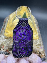 Stamped Leather Keychain - Tipper 3.0 Austin R