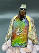 Stamped Leather Luggage Tag-Large