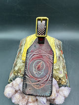 Stamped Leather Luggage Tag-Meduim