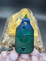 Stamped Leather Keychain - Disco Biscuits