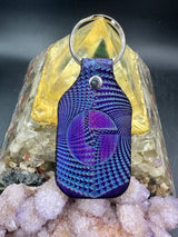 Stamped Leather Keychain - Disco Biscuits