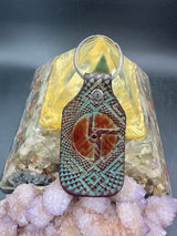 Stamped Leather Keychain - Disco Biscuits