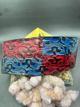 Stamped Leather Bifold Wallet - Grateful Full Stealies