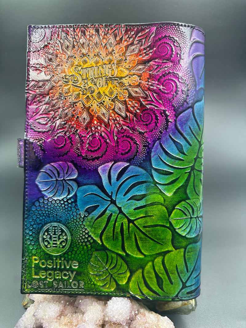 Stamped Leather Journal - Floral and Nature