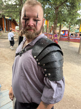 Stamped Leather Pauldrons - Cthulhu