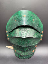 Stamped Leather Pauldrons - Nature