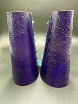 Stamped Leather Vambracers- Dragon Scale