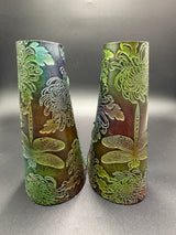 Stamped Leather Vambracers- Floral