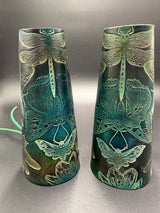 Stamped Leather Vambracers- Floral