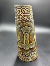 Stamped Leather Vambracers- Nordic