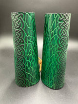 Stamped Leather Vambracers- Dragon Scale