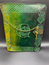 Stamped Leather Journal Spellbook XL - Skulls