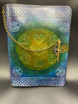 Stamped Leather Journal Spellbook XL - Celtic Heart