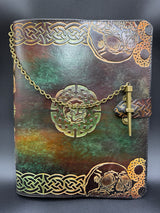 Stamped Leather Journal Spellbook XL - Ren Fair Examples
