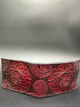 Stamped Leather Bifold Wallet - Skulls