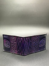 Stamped Leather Bifold Wallet - Dragon Scale