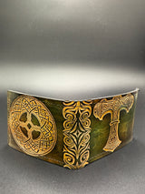 Stamped Leather Bifold Wallet - Thor's Hammer