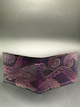 Stamped Leather Bifold Wallet - Raven/Crow