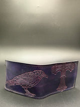 Stamped Leather Bifold Wallet - Thor's Hammer