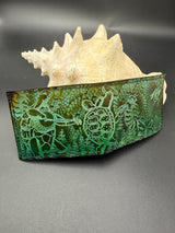 Stamped Leather Bifold Wallet - Grateful Terrapins