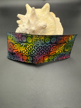 Stamped Leather Bifold Wallet - Griz