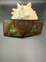 Stamped Leather Bifold Wallet - Pretty Lights