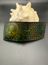 Stamped Leather Bifold Wallet - Pretty Lights