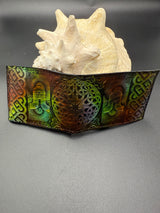 Stamped Leather Bifold Wallet - Pretty Lights